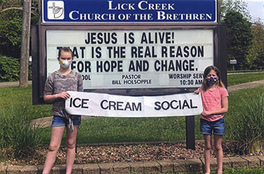 Ice cream social set for July 23 at Lick Creek Church of the Brethren